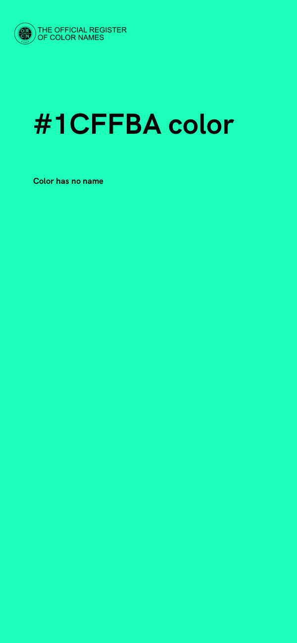 #1CFFBA color image