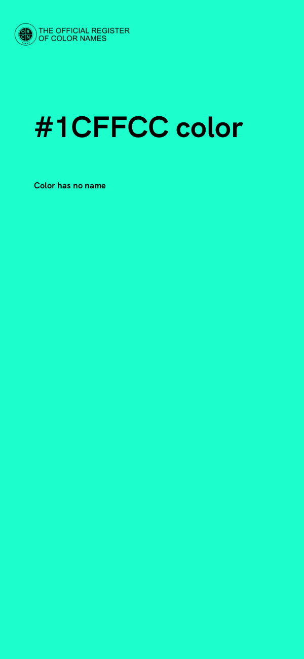 #1CFFCC color image