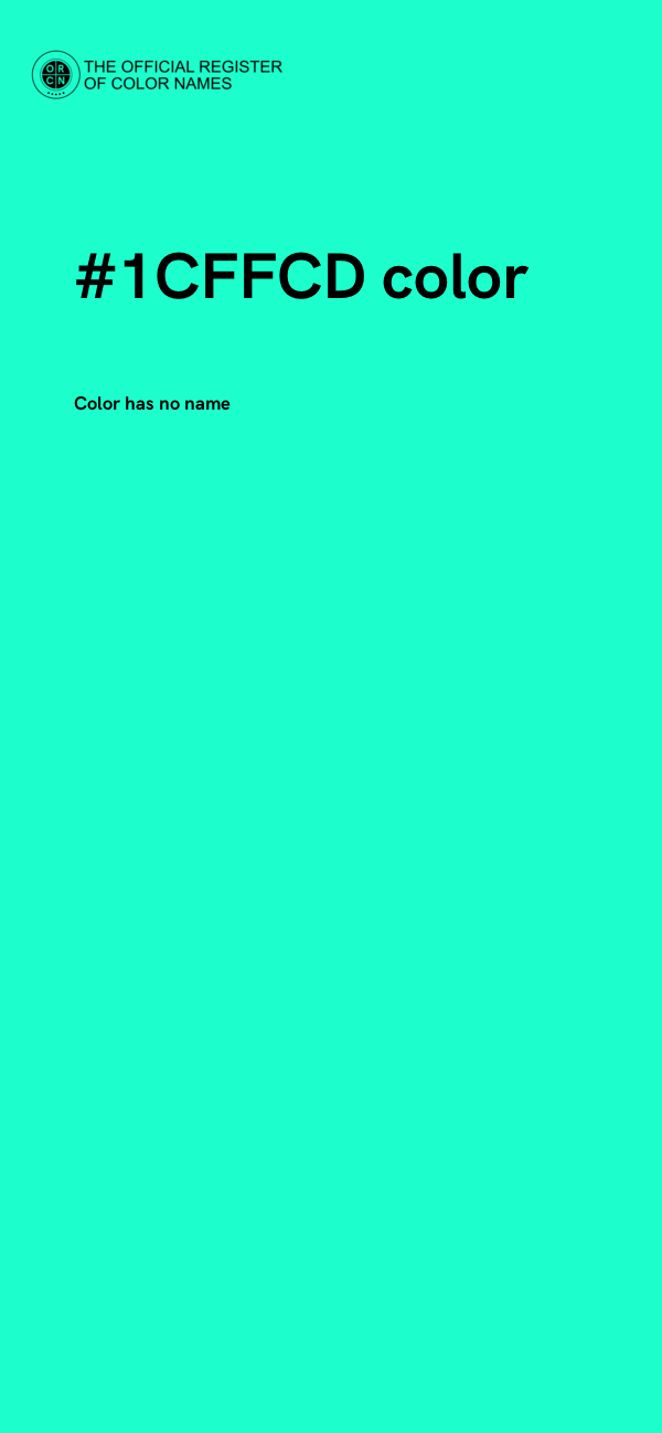 #1CFFCD color image