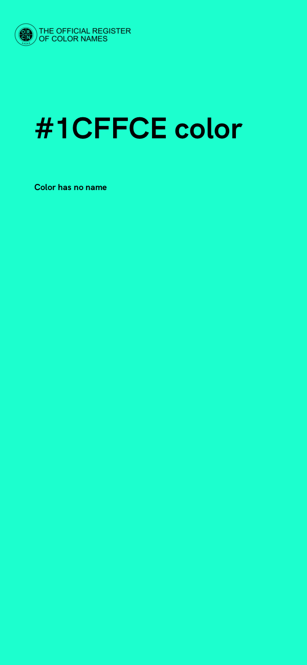 #1CFFCE color image