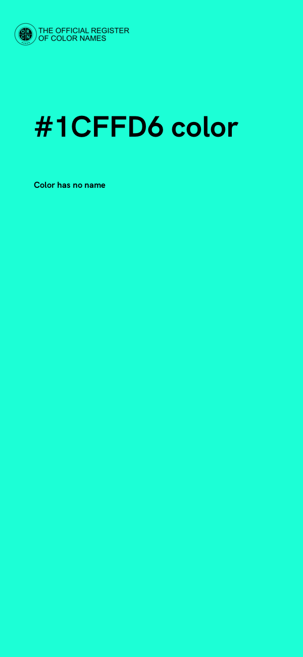 #1CFFD6 color image