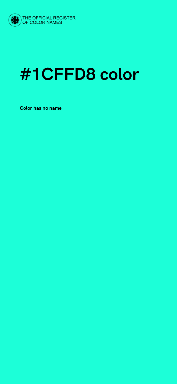 #1CFFD8 color image
