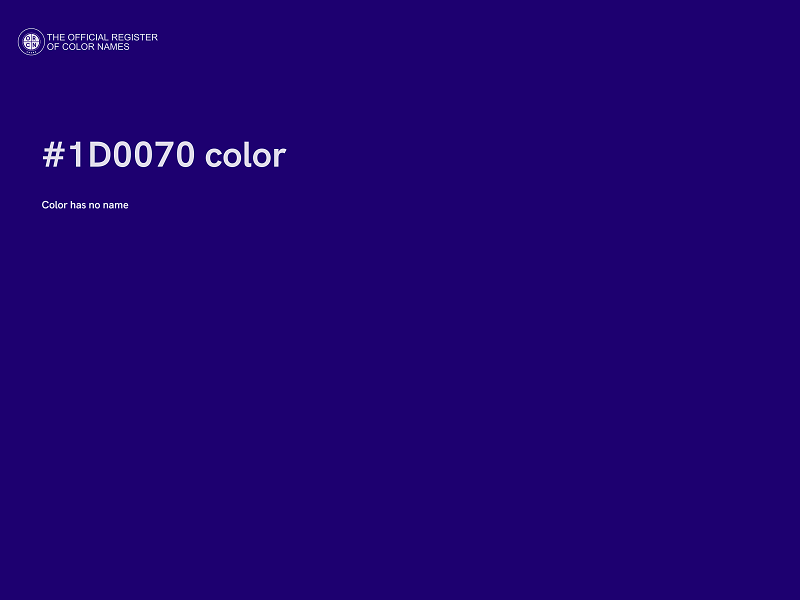 #1D0070 color image