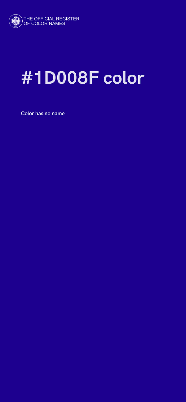 #1D008F color image