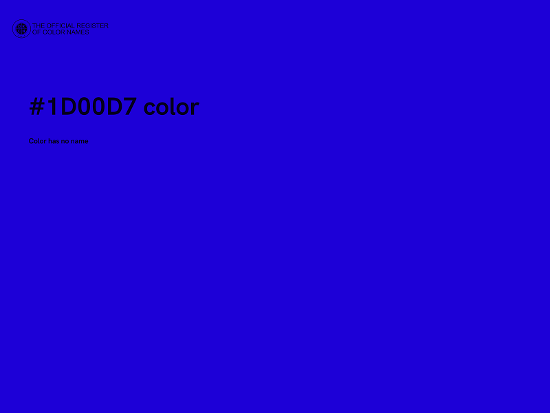 #1D00D7 color image