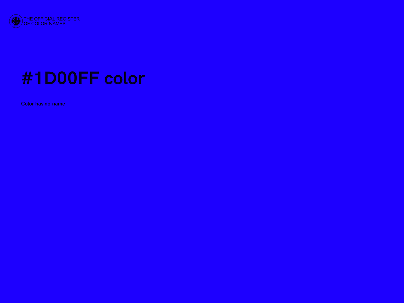 #1D00FF color image