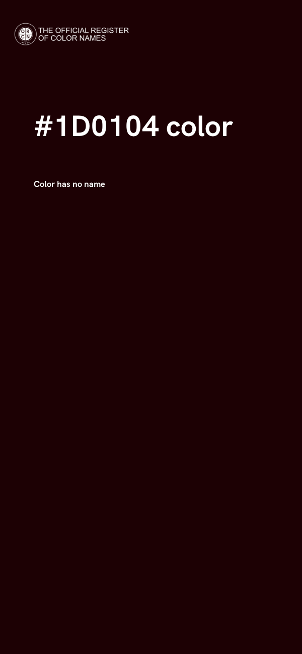 #1D0104 color image