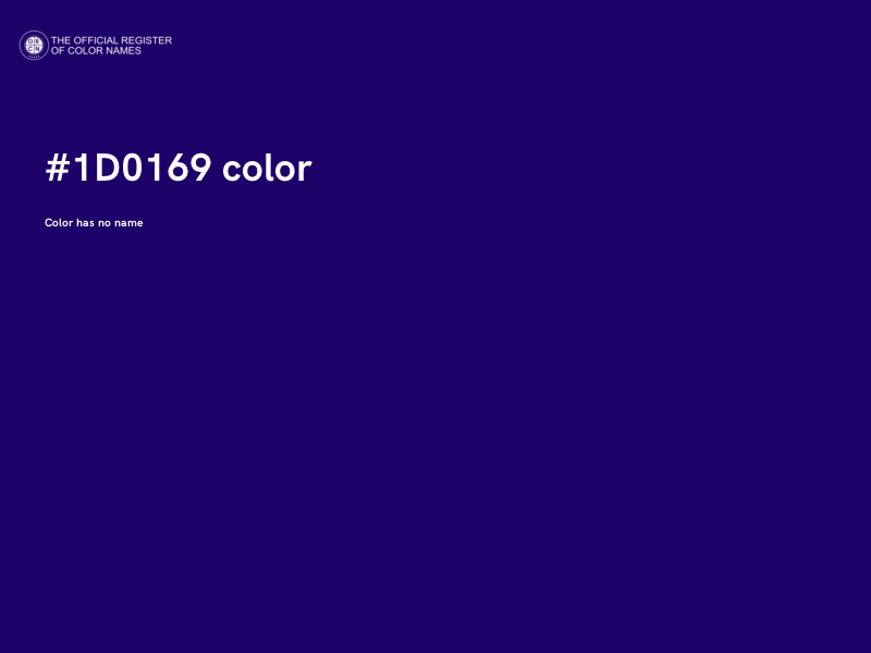 #1D0169 color image