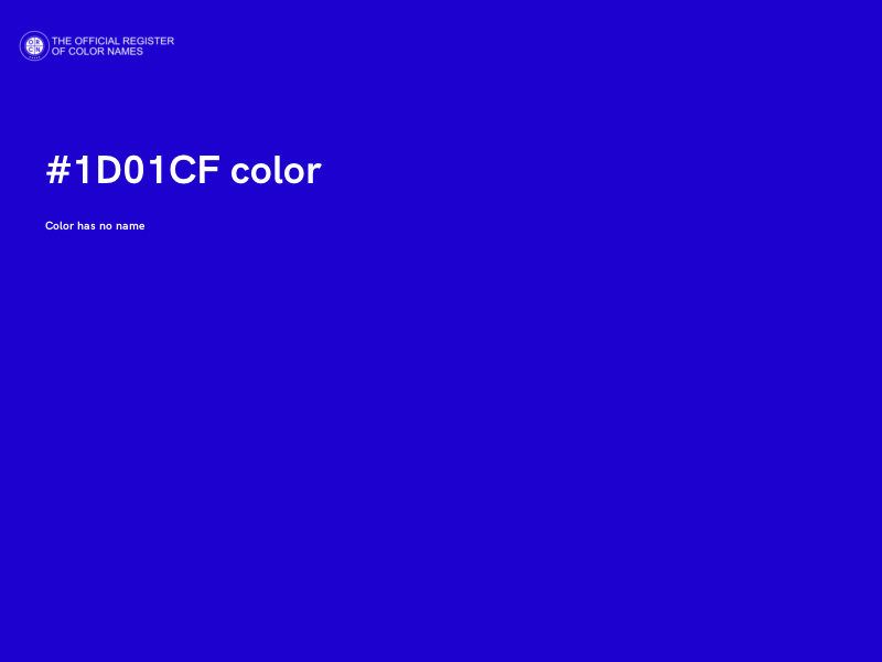 #1D01CF color image