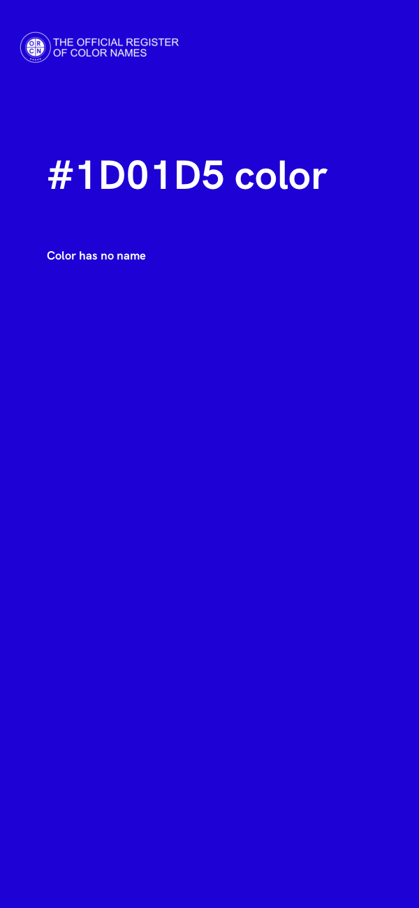 #1D01D5 color image