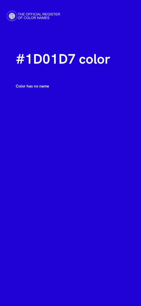 #1D01D7 color image