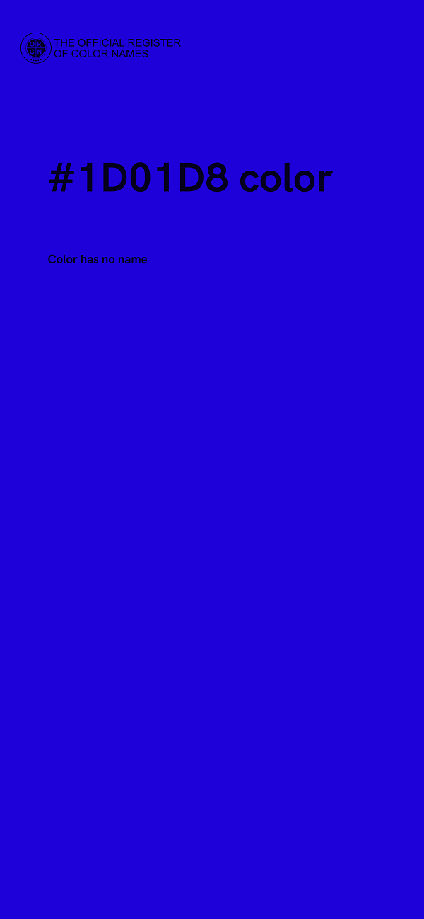 #1D01D8 color image