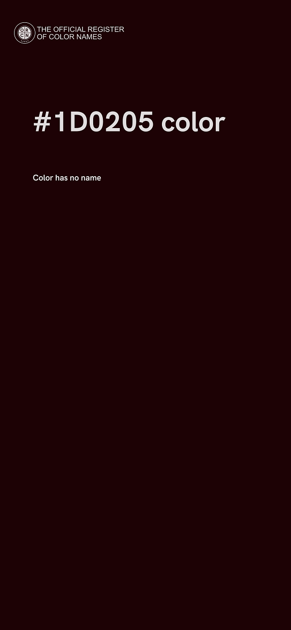 #1D0205 color image