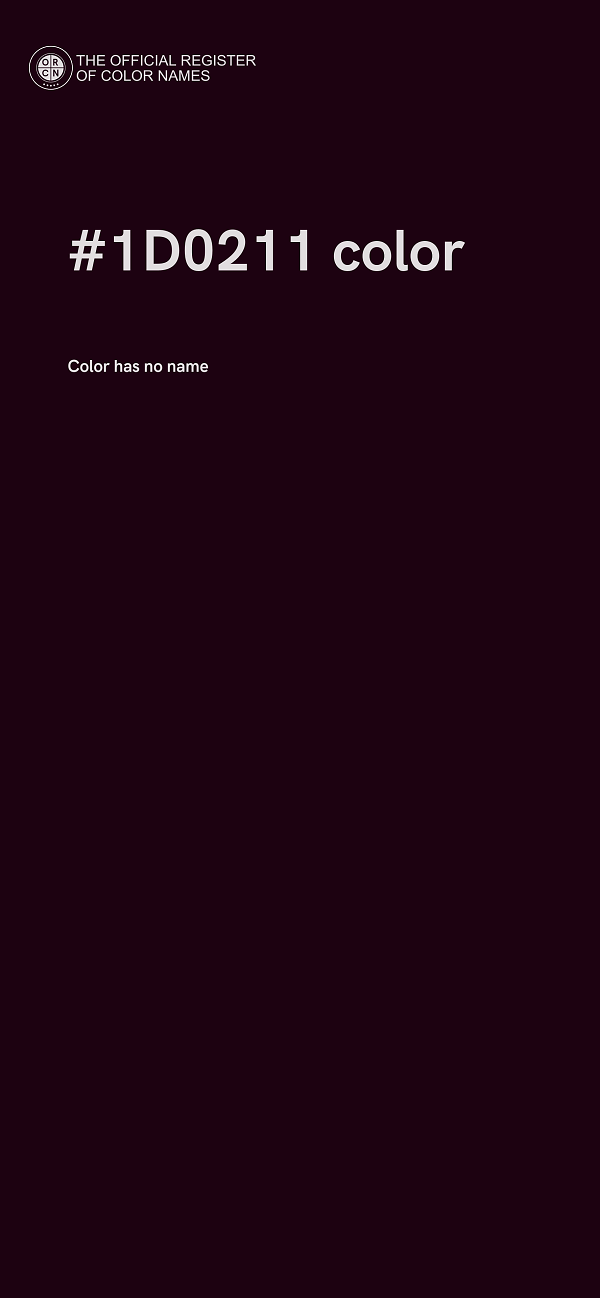 #1D0211 color image