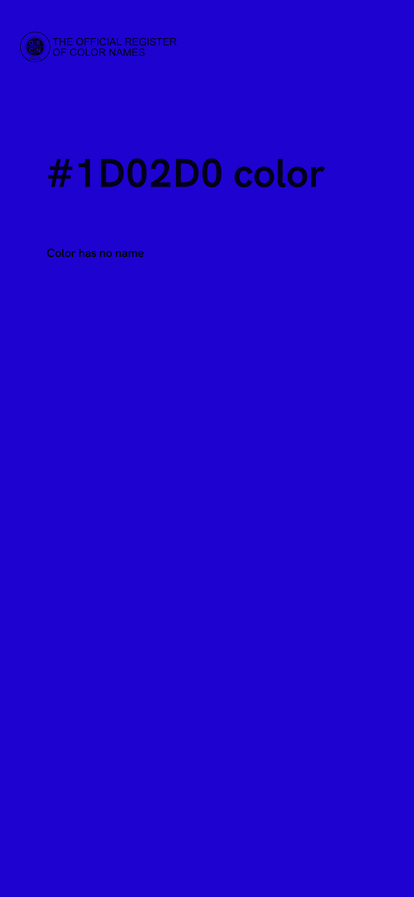 #1D02D0 color image