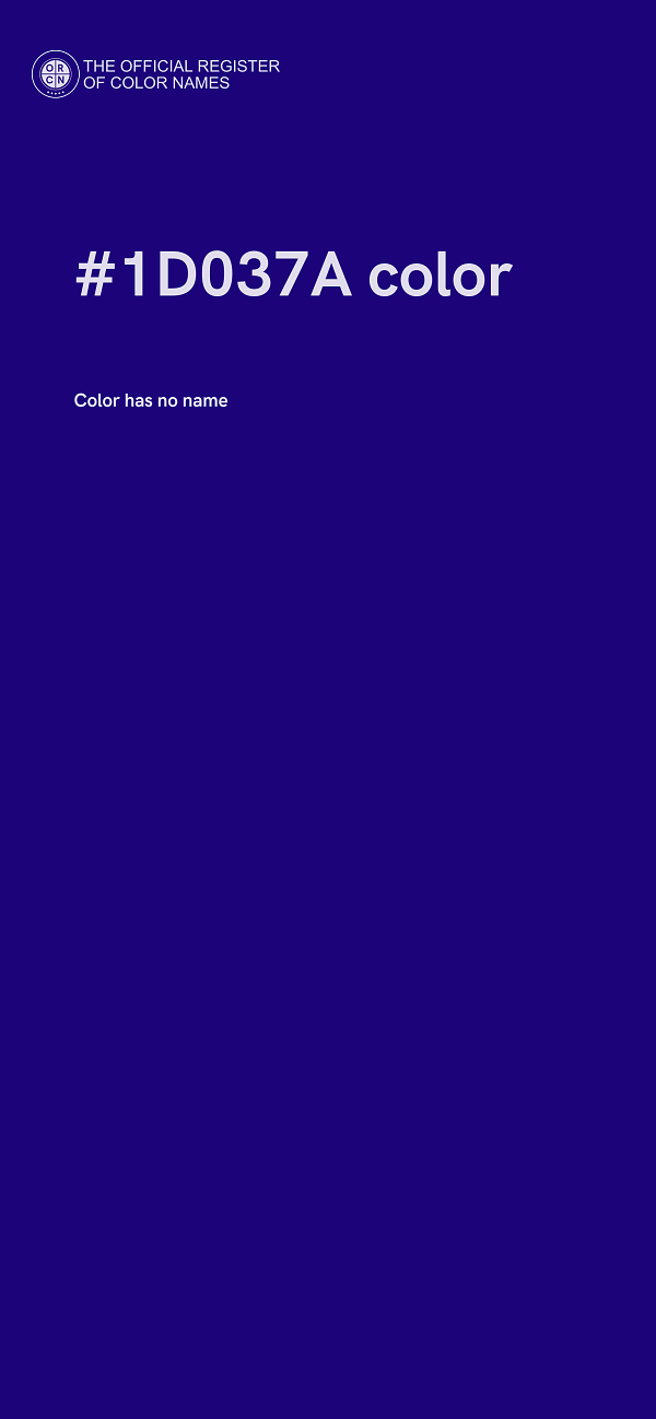 #1D037A color image