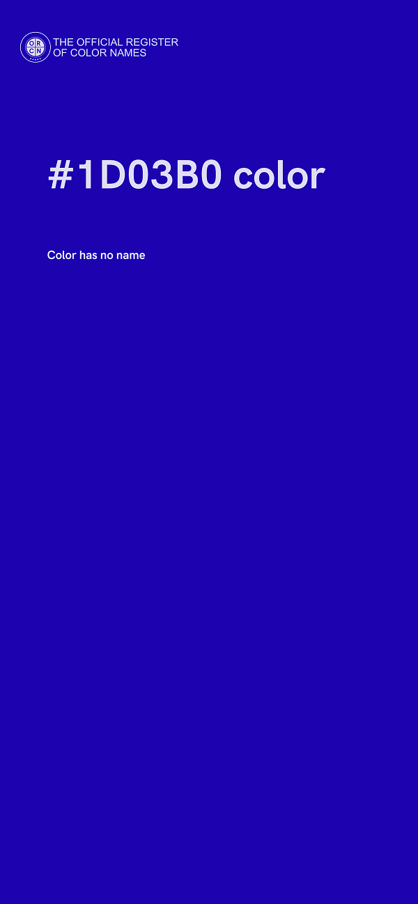 #1D03B0 color image