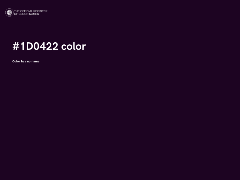 #1D0422 color image