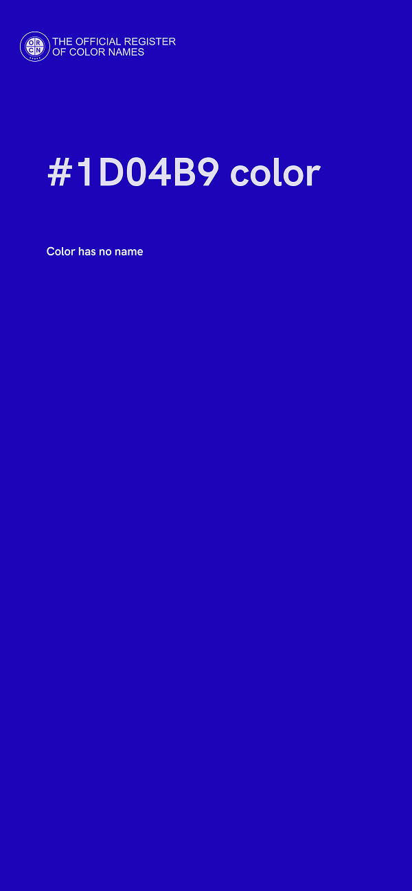 #1D04B9 color image