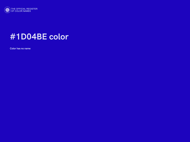 #1D04BE color image