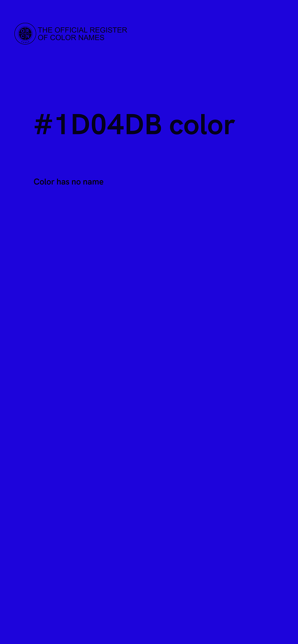 #1D04DB color image