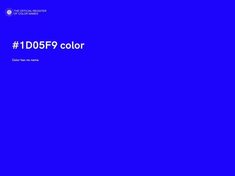 #1D05F9 color image