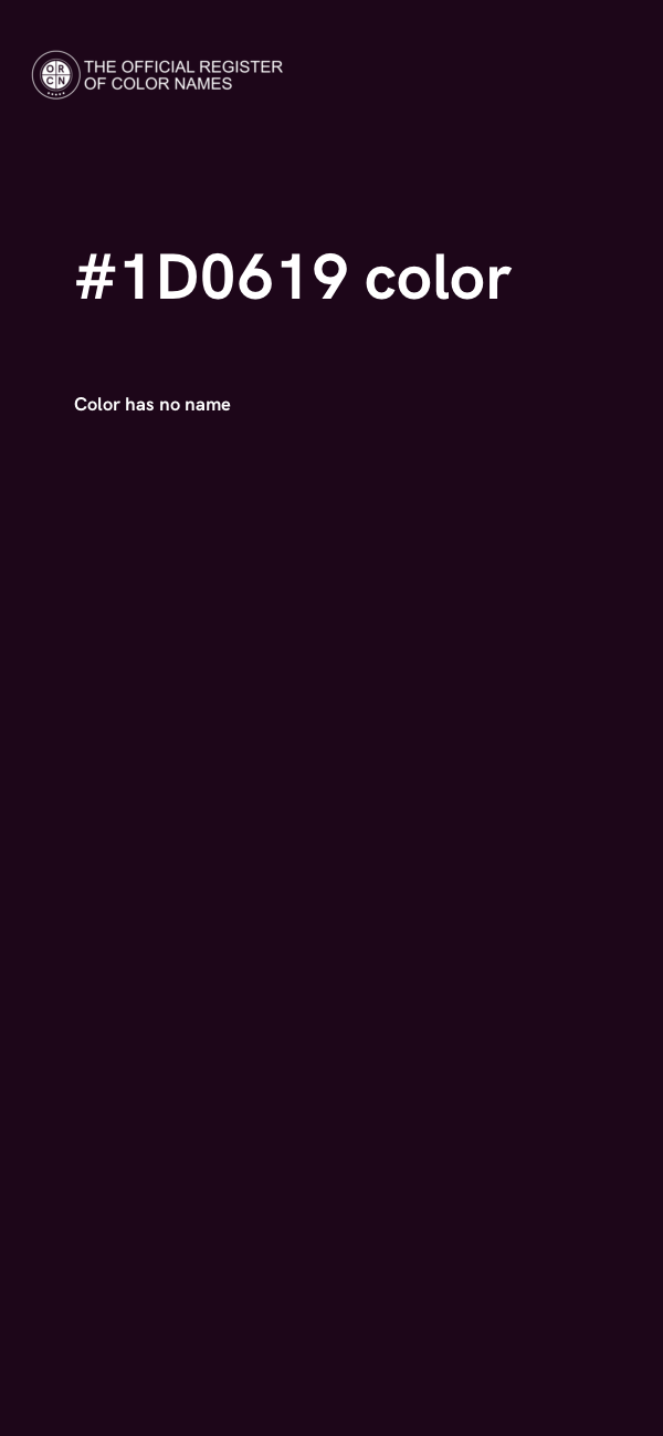 #1D0619 color image