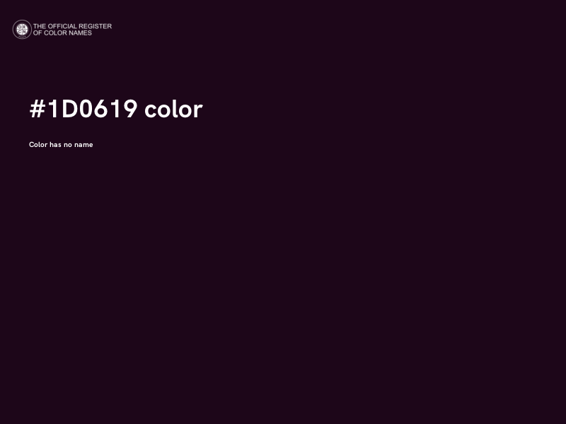 #1D0619 color image