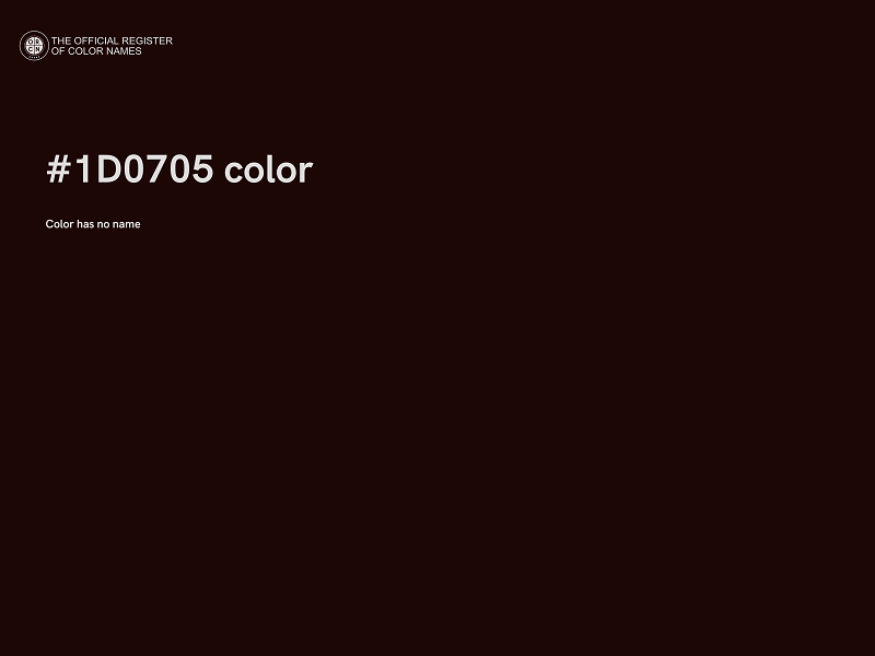 #1D0705 color image