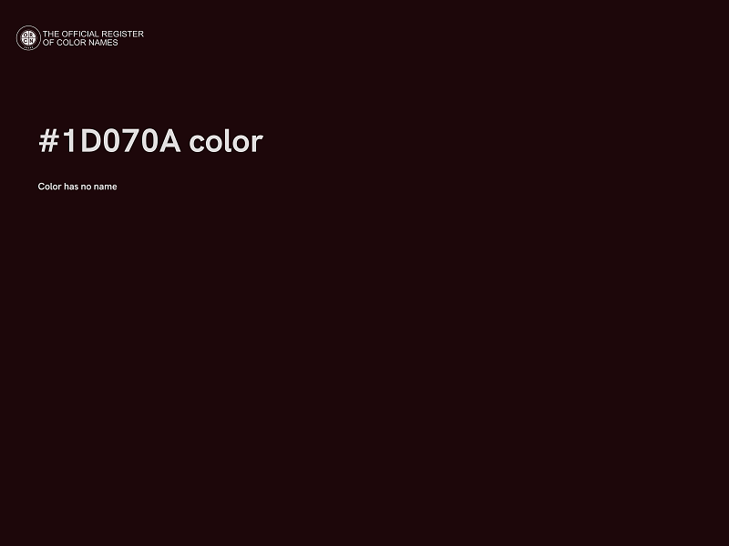 #1D070A color image