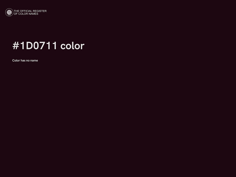 #1D0711 color image