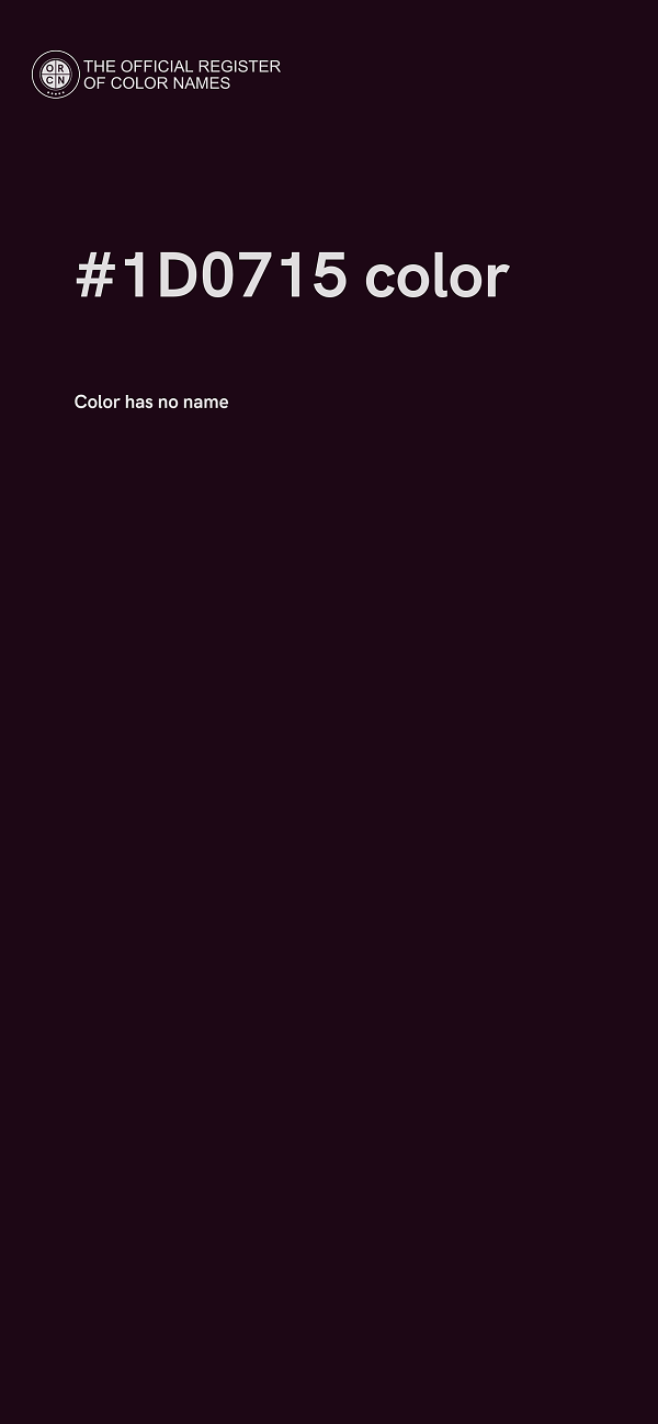 #1D0715 color image
