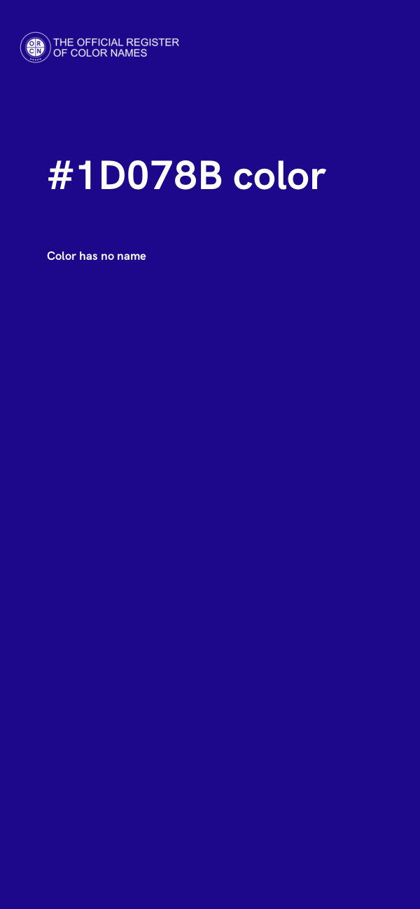 #1D078B color image