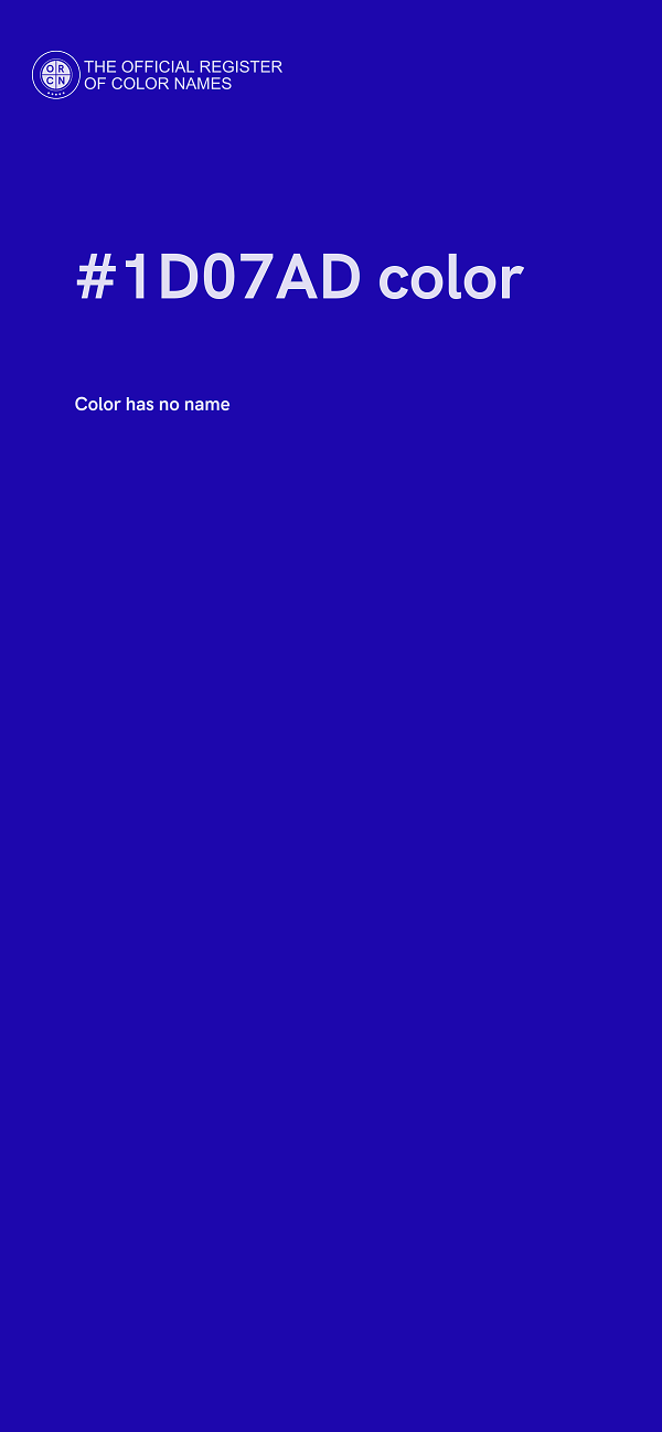 #1D07AD color image