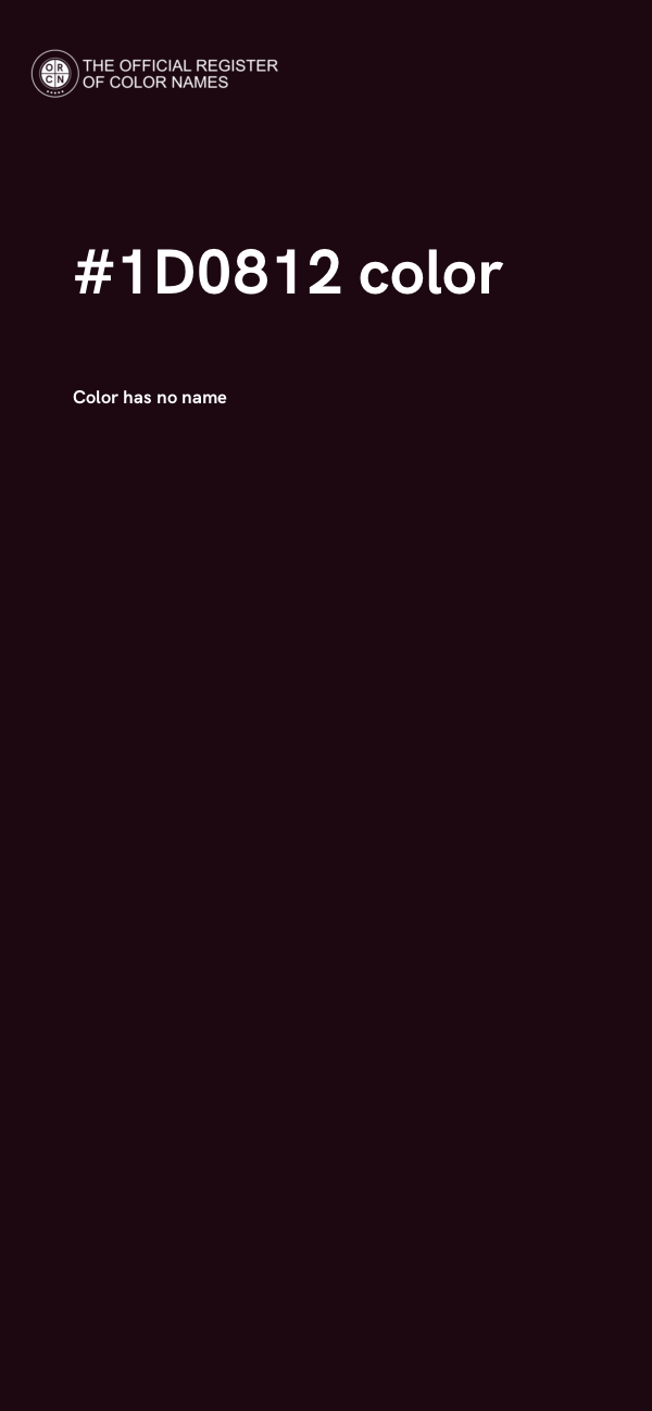 #1D0812 color image