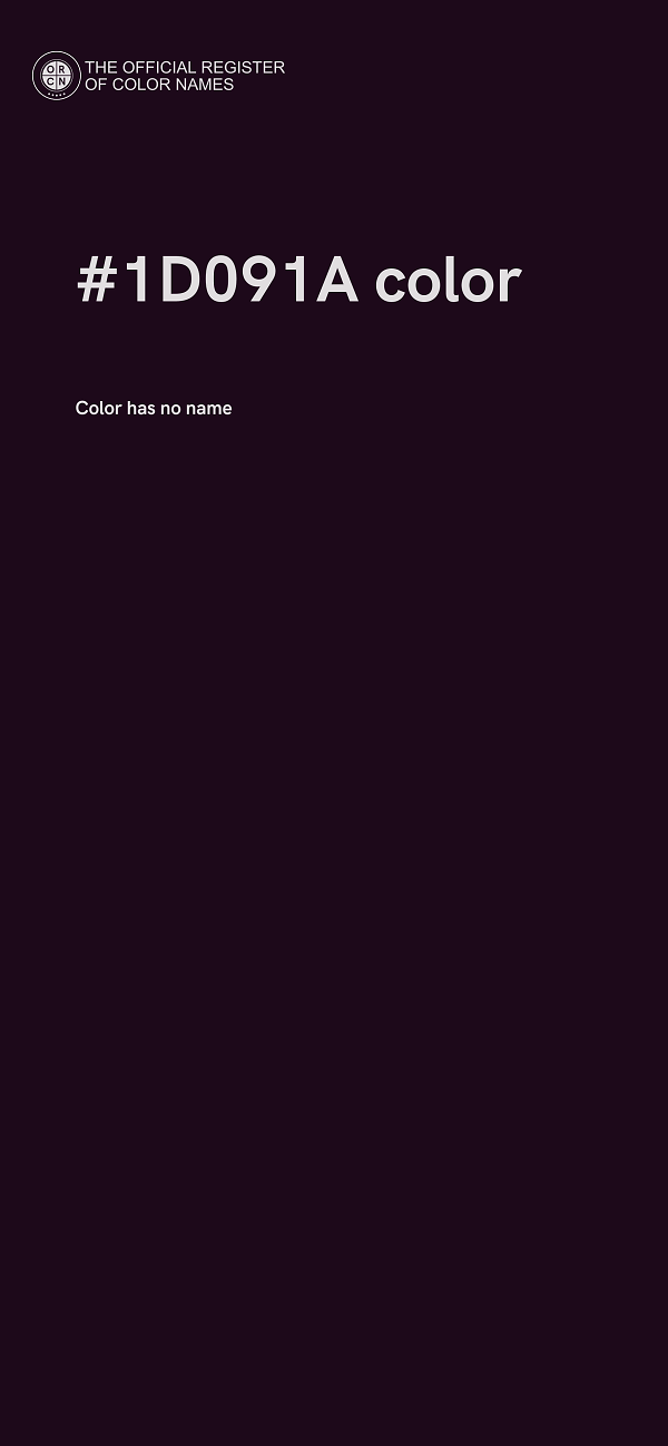 #1D091A color image