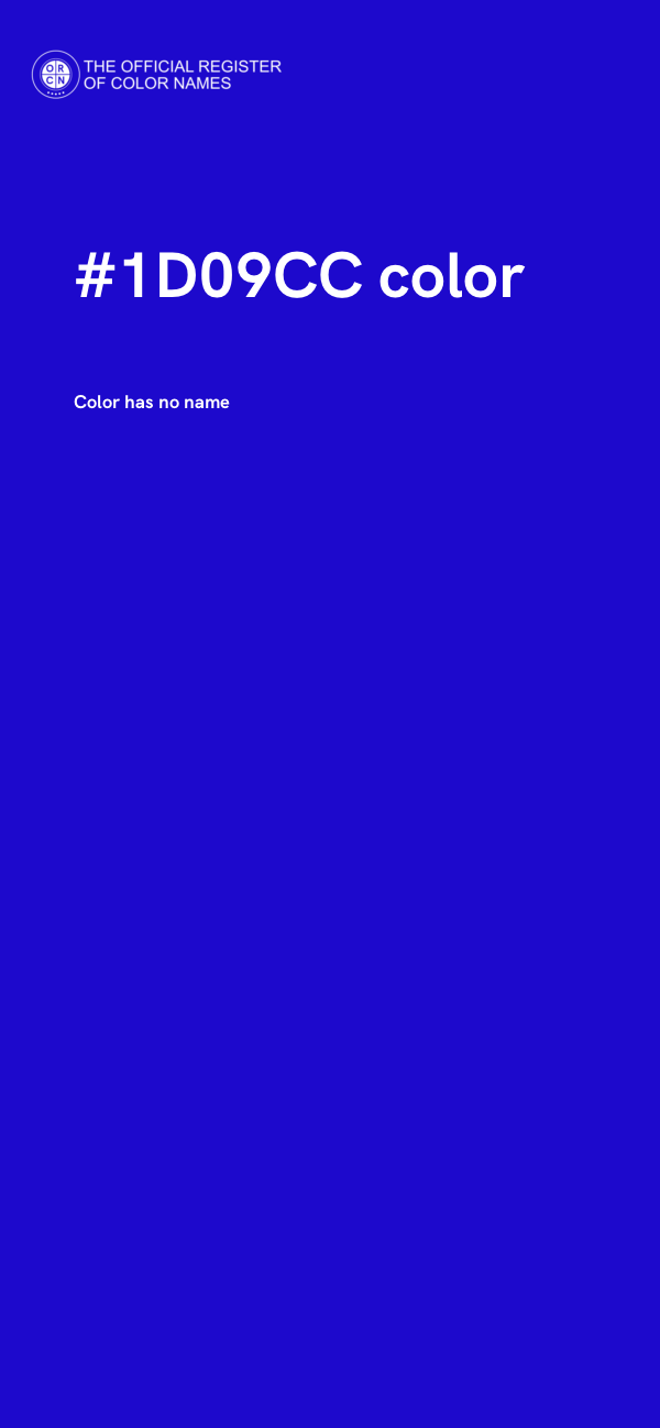 #1D09CC color image