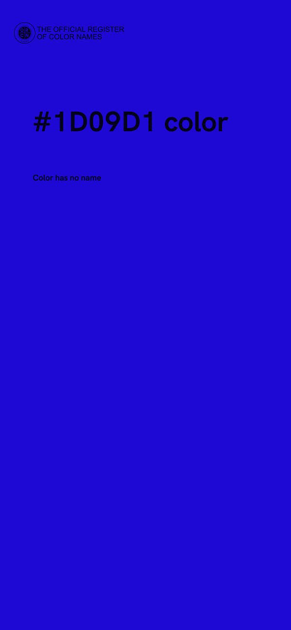 #1D09D1 color image