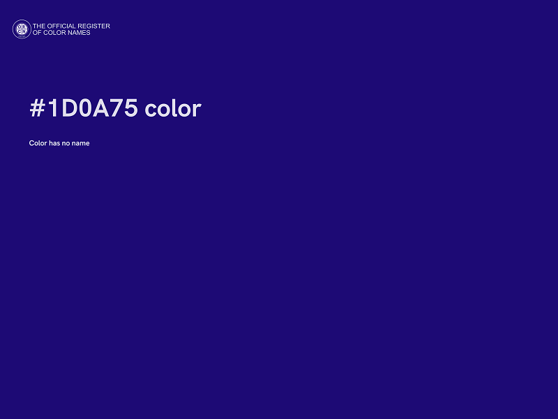 #1D0A75 color image