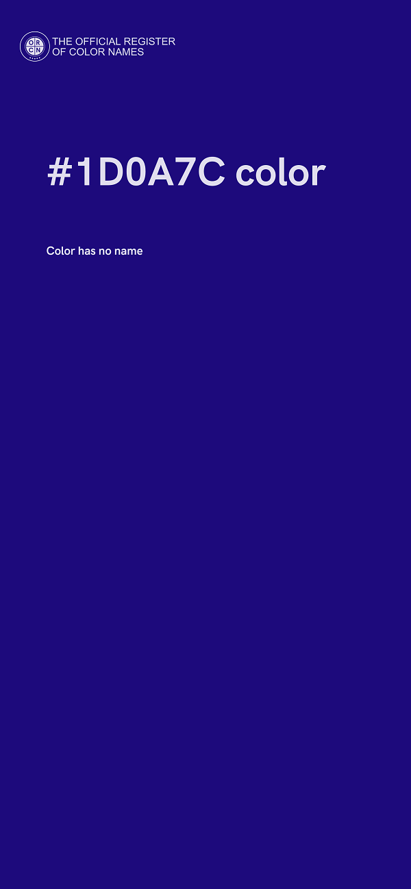 #1D0A7C color image