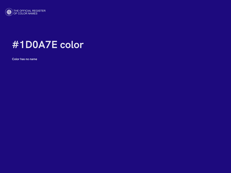 #1D0A7E color image