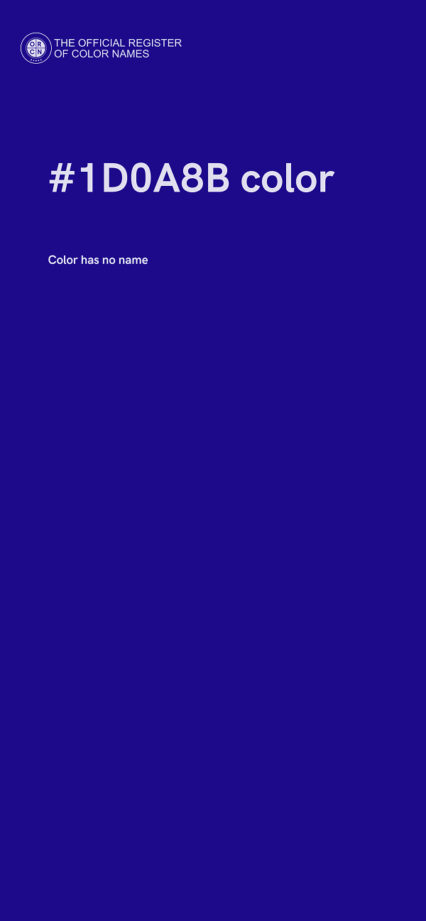 #1D0A8B color image