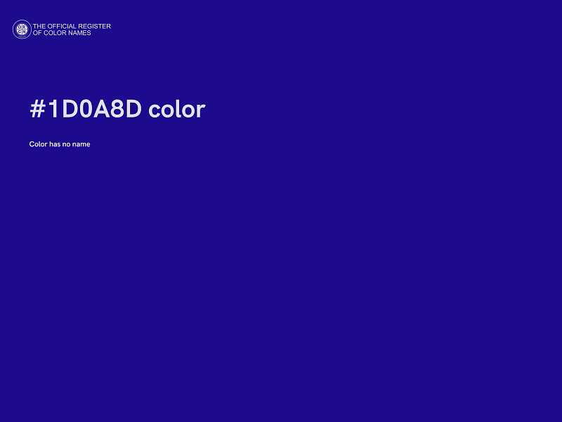 #1D0A8D color image