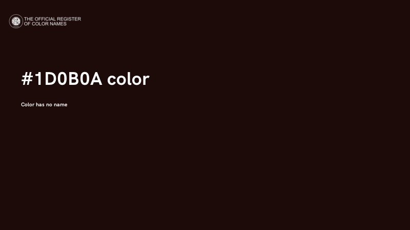 #1D0B0A color image