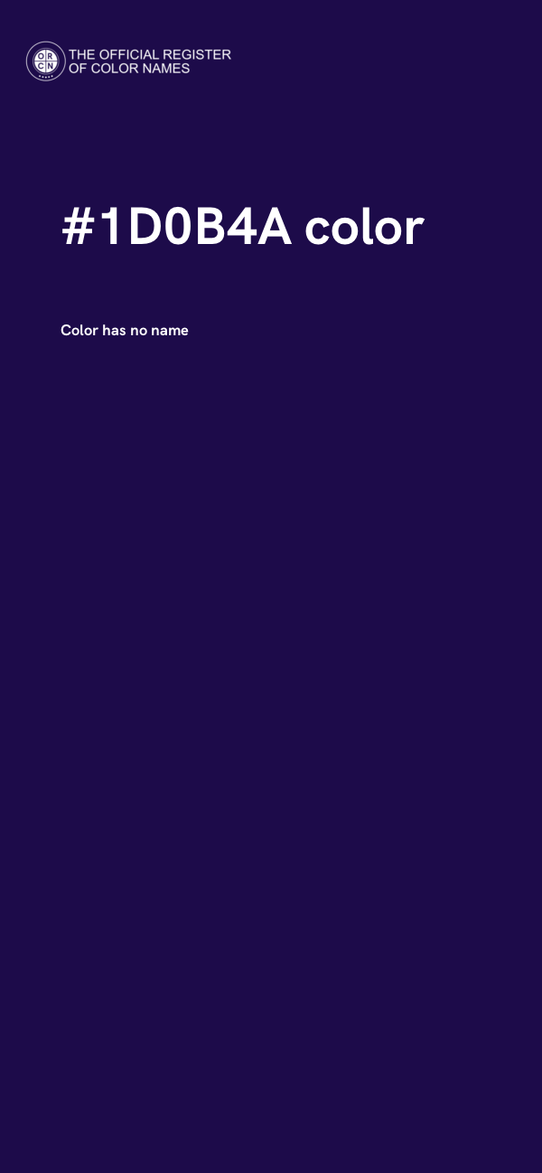 #1D0B4A color image