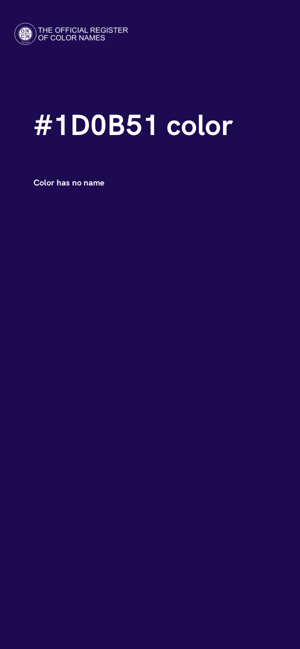 #1D0B51 color image