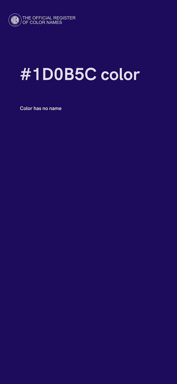 #1D0B5C color image