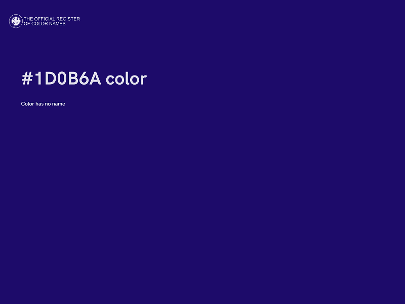 #1D0B6A color image