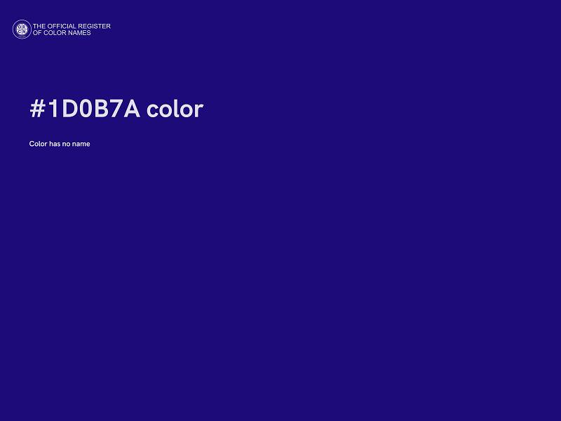 #1D0B7A color image