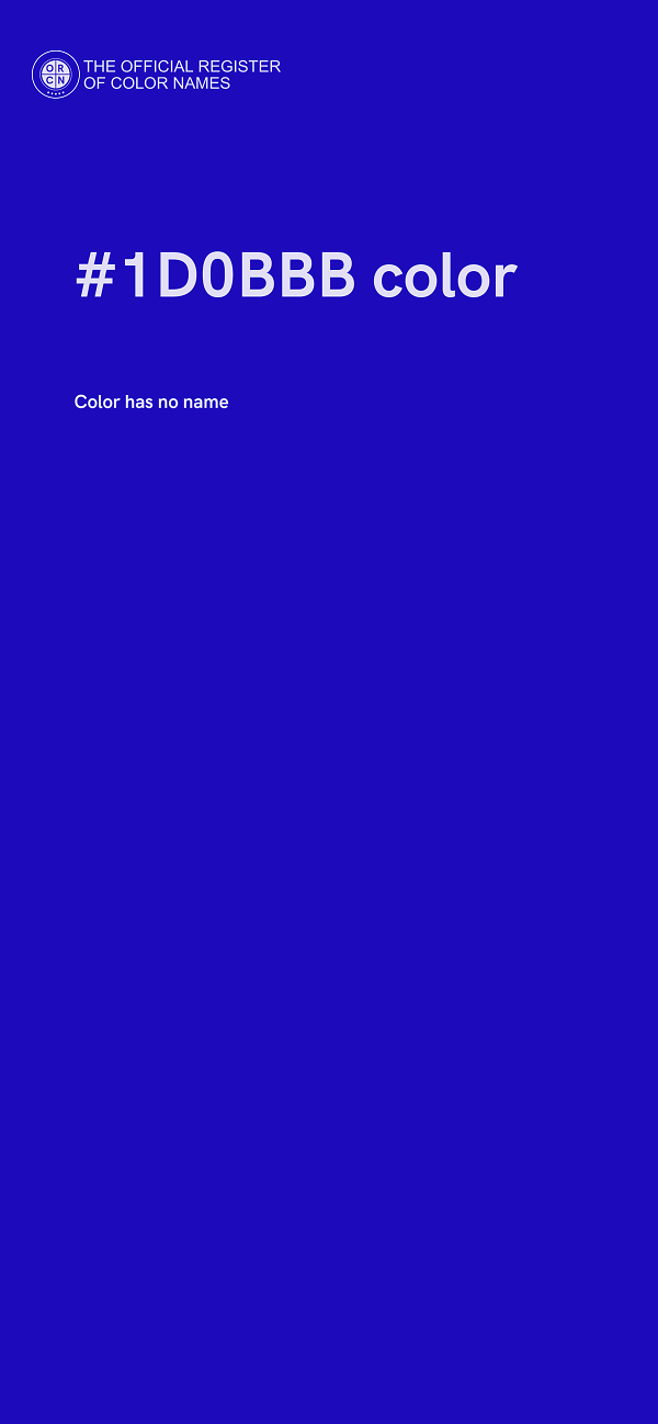 #1D0BBB color image